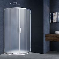 Vincea VSQ-3AL800MT Alpha Душевой уголок 80х80 см, профиль хром/стекло текстурное