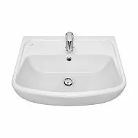 Santek 1.WH50.1.756 Лонги Раковина подвесная 600х420х195, фарфор, 1 отверстие под смеситель, белая