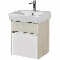 Акватон 1A195901VDAV0 Верди PRO 50 Тумба под раковину, 45х38 см, белый/ясень фабрик купить  в интернет-магазине Сквирел