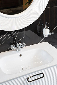 Раковина-столешница моноблок Armadi Art Vallessi 80 белая керамика глянец 838-080-WG