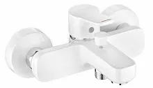 Kludi 376819165 Pure&Easy Смеситель для ванны/душа, однорычажный, белый/хром