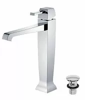 Caprigo 50-023-сrm Diamante Смеситель для раковины, с донным клапаном, хром