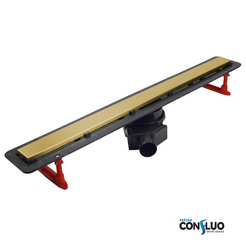 Pestan 13701222 Confluo Frameless Line Душевой лоток, золото