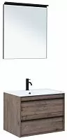 Aquanet 00271954 Lino Комплект мебели для ванной комнаты, темное дерево купить  в интернет-магазине Сквирел