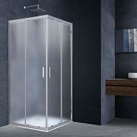 Vincea VSS-3R90/10MT Rapid Душевой уголок (90-100)x(90-100) см, профиль хром/стекло текстурное