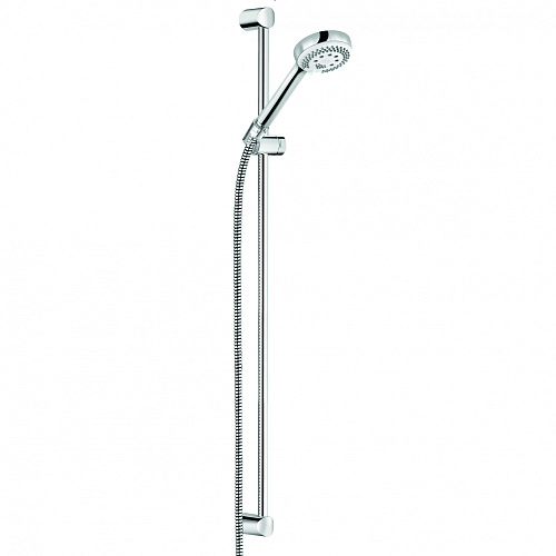 Kludi 6839005-00 Logo Душевой гарнитур 3S, 90 см, держатель прозрачный пластик, хром