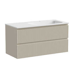 Sancos SNR100RCE Snob R Тумба под раковину 99.5х44.5 см, подвесная, правая, Beige Soft