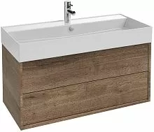 Jacob Delafon EB1585-E52-E52 Vivienne Тумба под раковину 100х46 см, с 2 ящиками, дуб табак купить  в интернет-магазине Сквирел