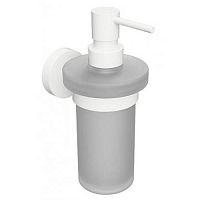 Bemeta 104109014 White Дозатор для жидкого мыла 18 см, настенный, белый купить  в интернет-магазине Сквирел