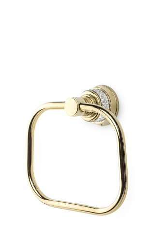 Полотенцедержатель кольцо 18х21 см Boheme AURA 10245-G золото купить в интернет-магазине Сквирел