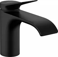Hansgrohe 75012670 Vivenis 80 Смеситель для раковины, без донного клапана, матовый черный
