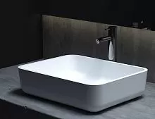 Salini 1102209M Gloria 09 Раковина накладная, материал S-Stone, 48х38 см, белая