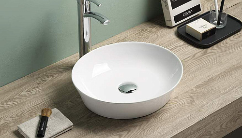Velvex 78564 Раковина накладная 41х37 см, белая снято с производства