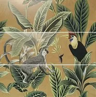 APE SILK DecorSet(3)ABCToucanOcre Декоративное панно купить в интернет-магазине Сквирел
