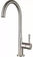 Aquanet AF210-41S Steel Смеситель для кухни, сталь