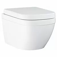 Grohe 39554000 Euro Ceramic Унитаз подвесной 38х54 см, с сиденьем, альпин-белый