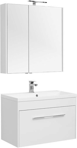 Aquanet 00225243 Августа Комплект мебели для ванной комнаты, белый купить  в интернет-магазине Сквирел