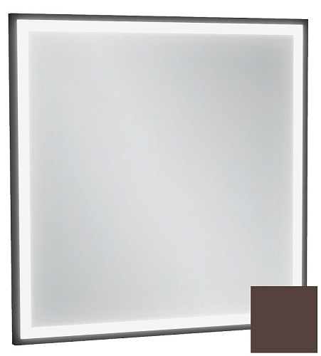 Jacob Delafon EB1433-F32 Allure & Silhouette Зеркало 60 х 60 см, с подсветкой, рама ледяной коричневый сатин снято с производства