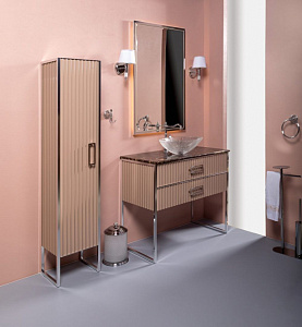 Тумба без раковины Armadi Art Monaco 100 Капучино хром