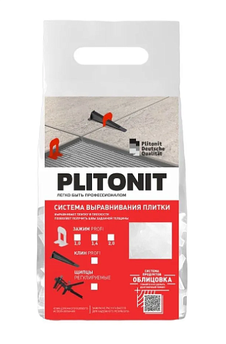 Plitonit зажим SVP-PROFI. 1 мм.. 100 шт в пакете