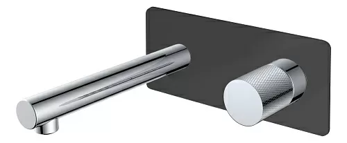 Boheme 125-BCR.2 Stick Touch Смеситель для раковины, встроенный, черный/хром