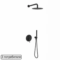 Excellent AREX.SET.1247BL Pi Black Душевая система, черная