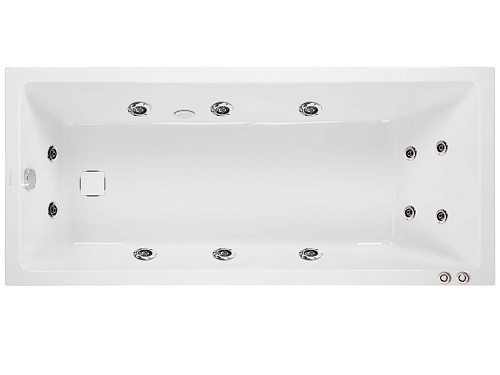Акриловая ванна с гидромассажем 12 джетов Vagnerplast CAVALLO 160x70