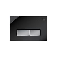 IDDIS, UNG10GBi77 Uniglass Клавиша смыва, универсальная, черное стекло