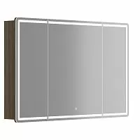 Sancos MI120ECH Mirror Зеркальный шкаф для ванной комнаты 119х74 см, с LED подсветкой, дуб чарльстон купить  в интернет-магазине Сквирел