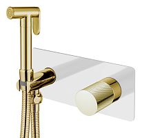 Boheme 127-WG.2 Stick Touch Гигиенический душ со смесителем, белый/золото