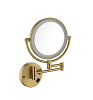 Зеркало с подсветкой двухстороннее Saona 13376/17 золото матовое