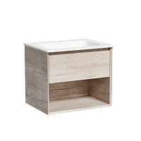 Sancos MR1.060EG Marmi 1.0 Тумба под раковину 59х44.5 см, подвесная, дуб галифакс натуральный