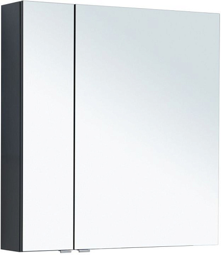 Aquanet 00277535 Алвита New Зеркальный шкаф без подсветки, 80х85 см, серый купить  в интернет-магазине Сквирел