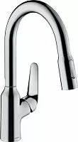 Hansgrohe 71801000 Focus M42 180 Смеситель для кухни, с вытяжным душем, хром
