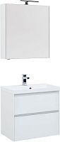 Aquanet 00240464 Гласс Комплект мебели для ванной комнаты, белый