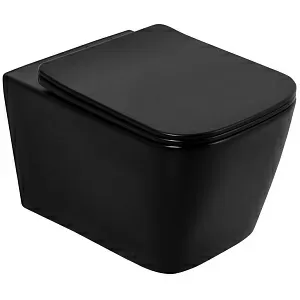 BelBagno BB3202CHR-MB ARDENTE-C Чаша унитаза подвесного, 36х52 см, черная