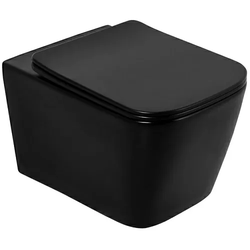 BelBagno BB3202CHR-MB ARDENTE-C Чаша унитаза подвесного, 36х52 см, черная
