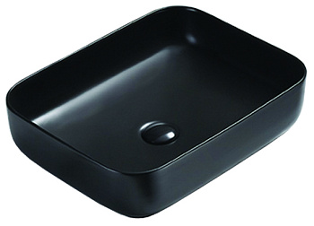 Azario AZ-78109MB Раковина накладная, 50х39 см, черная