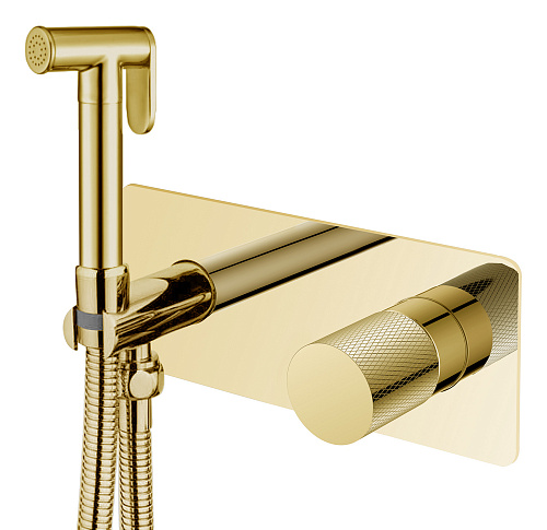 Boheme 127-GG.2 Stick Touch Гигиенический душ со смесителем, золото