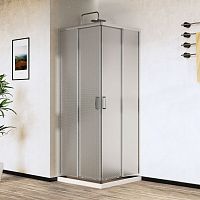 Vincea VSS-5CT800MT City Душевой уголок 80х80 см, профиль хром/стекло текстурное