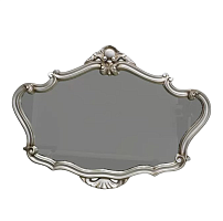 Caprigo PL110-Antic CR Зеркало в Багетной раме, 93х69 см, античное серебро купить  в интернет-магазине Сквирел