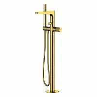 WasserKRAFT 7121 Sauer Смеситель для ванны, напольный, глянцевое золото