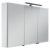 Sancos Z1200 Hilton Зеркальный шкаф для ванной комнаты 120х74 см, с LED подсветкой, алюминий