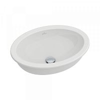 Villeroy & Boch 4A620001 Loop&Friends AG Раковина встраиваемая 57х41 см, с переливом, нешлифованный, альпийский белый (White Alpin)