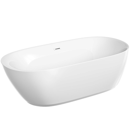 Sancos FB07 Single Ванна отдельностоящая 180х85 см, со сливом-переливом, белая