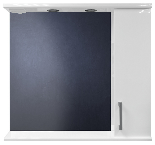Loranto CS00046148 Модерн Зеркальный шкаф, 80х75 см, белый купить  в интернет-магазине Сквирел