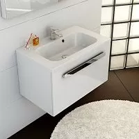 Ravak XJG01180000 Chrome Раковина с отверстиями 80х49 см, белый