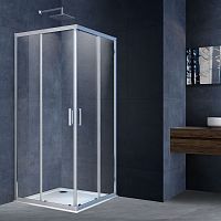 Vincea VSS-3AL100CL Alpha Душевой уголок 100х100 см, профиль хром/стекло прозрачное
