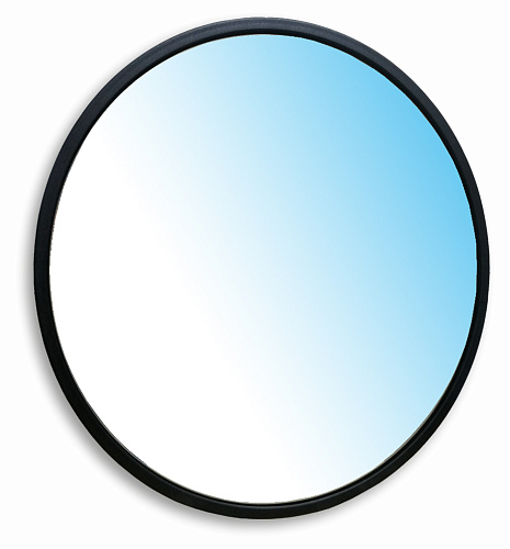 Azario ФР-00001425 Манхэттен-Лофт Зеркало подвесное, 77х77 см, черное купить  в интернет-магазине Сквирел