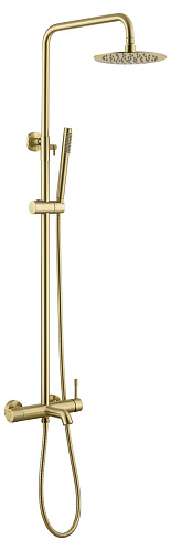 Boheme 468-MG Uno Душевая система со смесителем/верхним душем, латунь, золото матовое